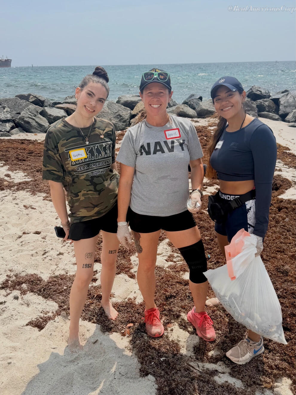 REAL AMERICANS CORPORATION Beach clean up